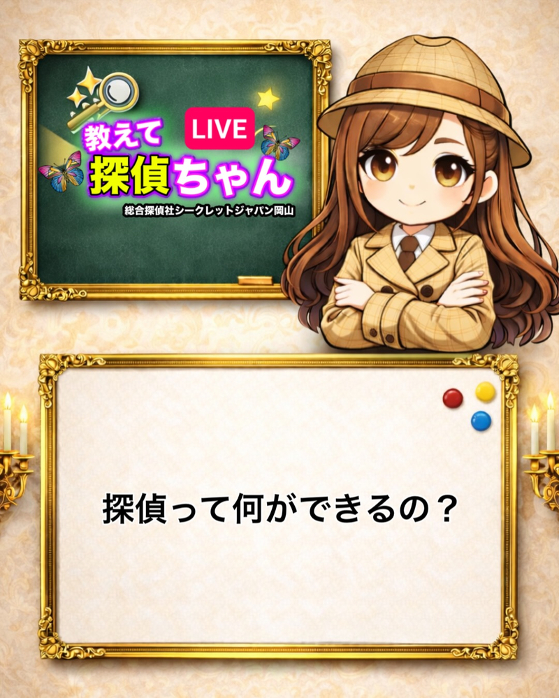 探偵が出来る事についてまとめました