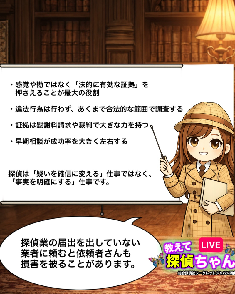 探偵が出来る事についてまとめました
