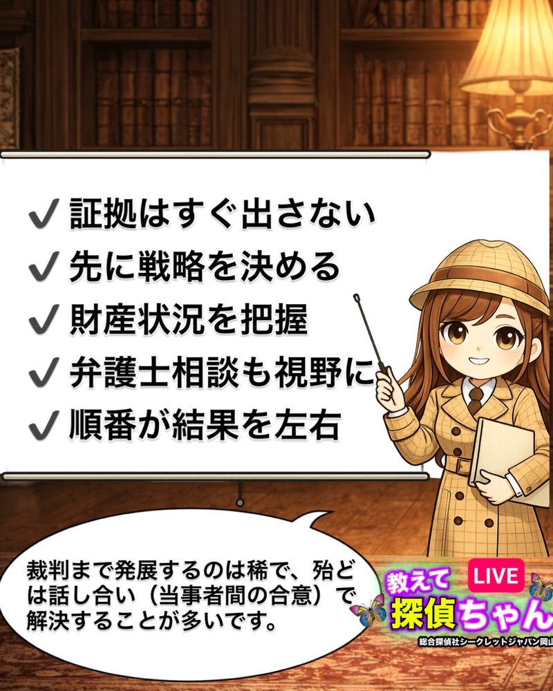 浮気の証拠がそろったとき、最も危険なのは「すぐに突きつける」