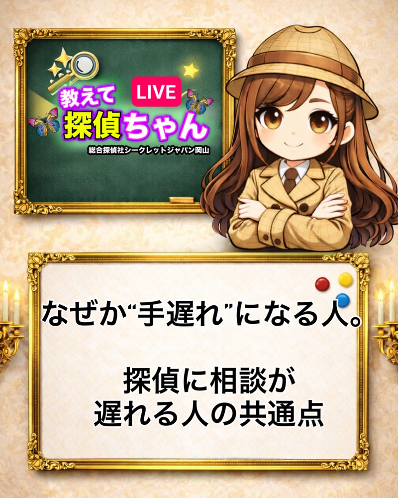 浮気調査のご相談で非常に多いのが、「もっと早く相談すればよか