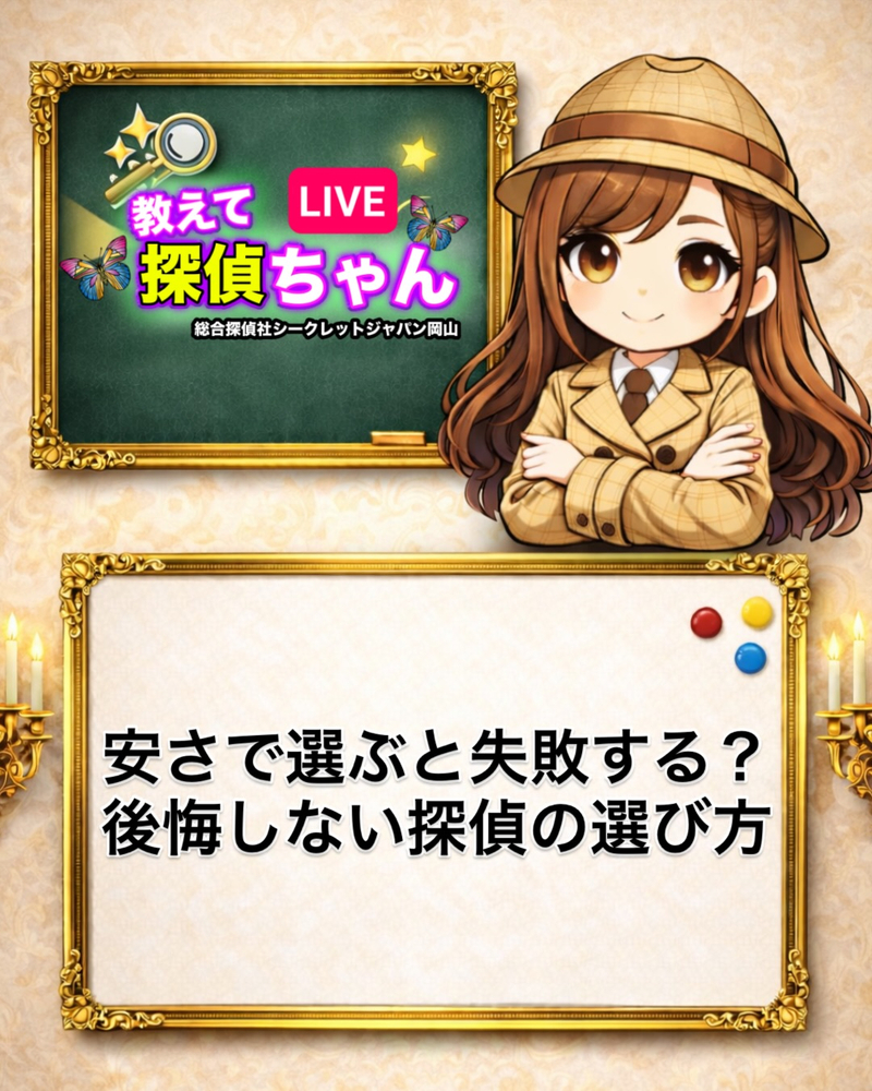 浮気調査や不倫調査を依頼する際、料金の安さだけで探偵を選ぶの