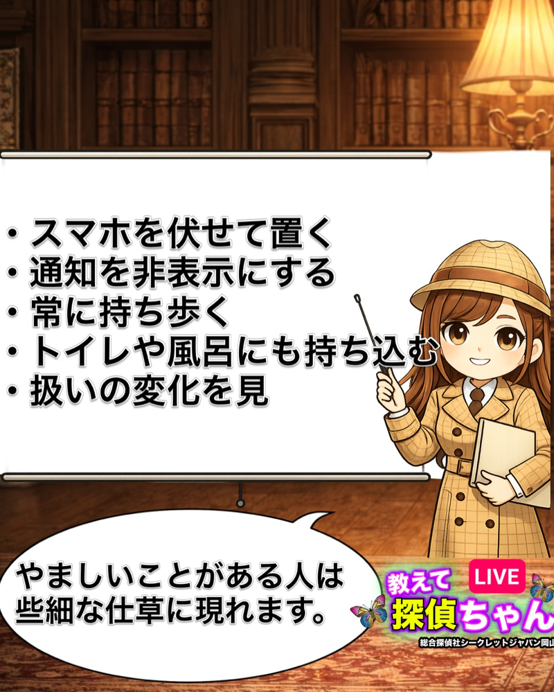 浮気の兆候として多く相談されるのが、スマホの扱い方の変化です