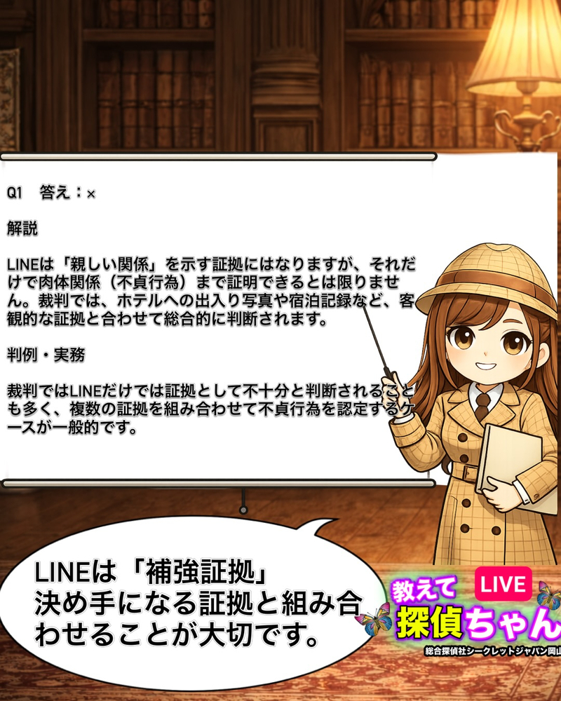 浮気や不倫の慰謝料請求では、「疑わしい」だけでは十分ではあり
